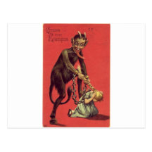 Here Comes The Krampus! 2 Post Cards