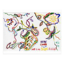 here comes the sun postcards