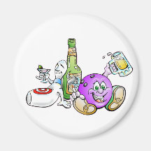 Here for the Beer! Fridge Magnets