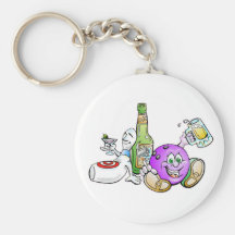 Here for the Beer! Keychains