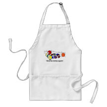 Here He Comes apron