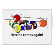 Here He Comes greeting card
