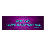 Here I Am (bookmark) - purple Business Card