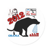 Here Is My Vote stickers