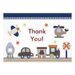 Here, There, Everywhere Boy Thank You Card