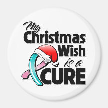 Hereditary Breast Cancer My Christmas Wish is a Cu Magnet