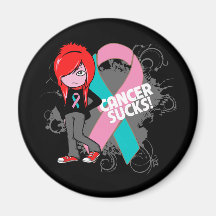 Hereditary Breast Cancer Sucks Refrigerator Magnet
