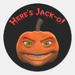 Here's Jack-O Pumpkin Sticker