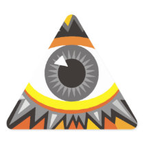 Here's looking At You Triangle Stickers
