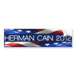 Herman Cain 2012 Bumper Sticker