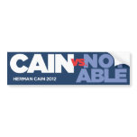 Herman Cain 2012 bumper stickers