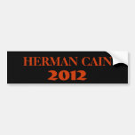 HERMAN CAIN 2012 BUMPER STICKER
