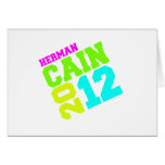 HERMAN CAIN 2012 NEON CARD