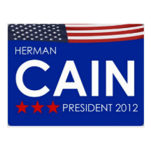 Herman Cain 2012 Post Cards