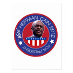 Herman Cain for US President 2012 Postcard