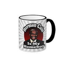 Herman Cain is My Homeboy, Retro Style Mugs