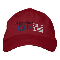 Herman Cain Twenty Twelve 2012 Embroidered Hats