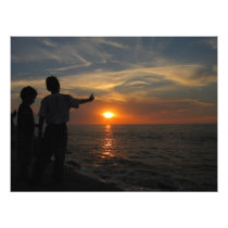 Hermanos al Atardecer Photo Art
