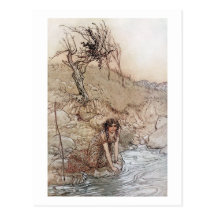 Hermia by Stream Postcard