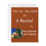 Hermit Crab in Tree blue background cutout Personalized Announcements