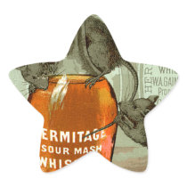 Hermitage Sour Mash Whiskey Star Sticker