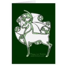 Herne Celtic Deer Card