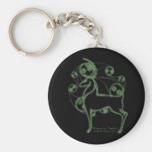 Herne Celtic Deer Keychain, Black