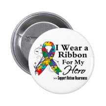 Hero - Autism Ribbon Button