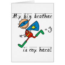 Hero Big Brother Tshirts and Gifts Card