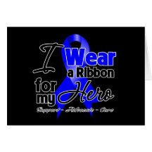 Hero - Colon Cancer Ribbon Greeting Card