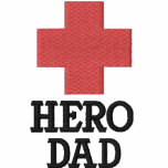 Hero Dad with First Aid Cross embroidered shirts