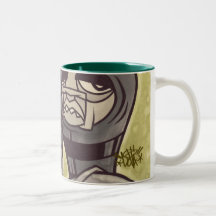 hero drawing mug