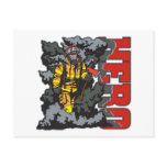 HERO Firefighter postcards