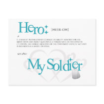 Hero: My Soldier Post Card