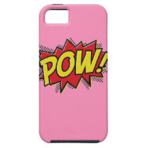 Hero Pow Burst iPhone Case-Cotton Candy Pink iPhone 5 Covers