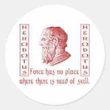 Herodotus Round Stickers