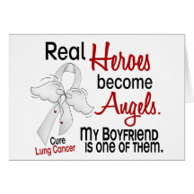 Heroes Become Angels Boyfriend Lung Cancer Greeting Card