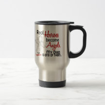 Heroes Become Angels Dad Lung Cancer Coffee Mug
