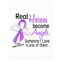 Heroes Become Angels Hodgkins Lymphoma Postcard