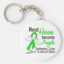 Heroes Become Angels Non-Hodgkins Lymphoma Key Chain