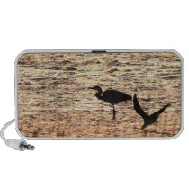 Heron & Black Skimmer Art Doodle Speaker