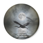 "HERON MOON" Magnets