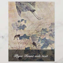 Heron Over A Mallow By Goshun Matsumura (Best Qual Flyer Design