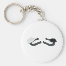 HeroVillainCowboyHatHorseshoe082611 Keychain