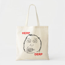 Herp Derp Herp Derping Canvas Bags