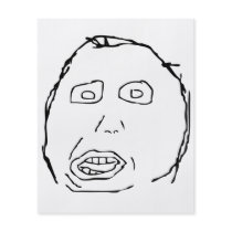 Herp Derp Idiot Rage Face Meme Flyer Design