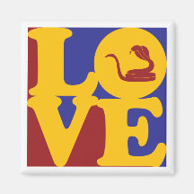 Herpetology Love Refrigerator Magnets