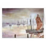 Herring Boats at Dawn Cards