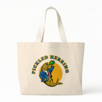 Herring fish suit drinking beer bottle bags