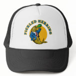 Herring fish suit drinking beer bottle hats